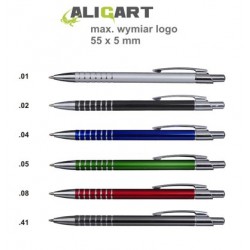 Długopis metalowy, grawer gratis, długopis z logo