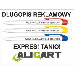 Najtańszy długopis reklamowy z Polsce, długopis z grawerem reklamowym